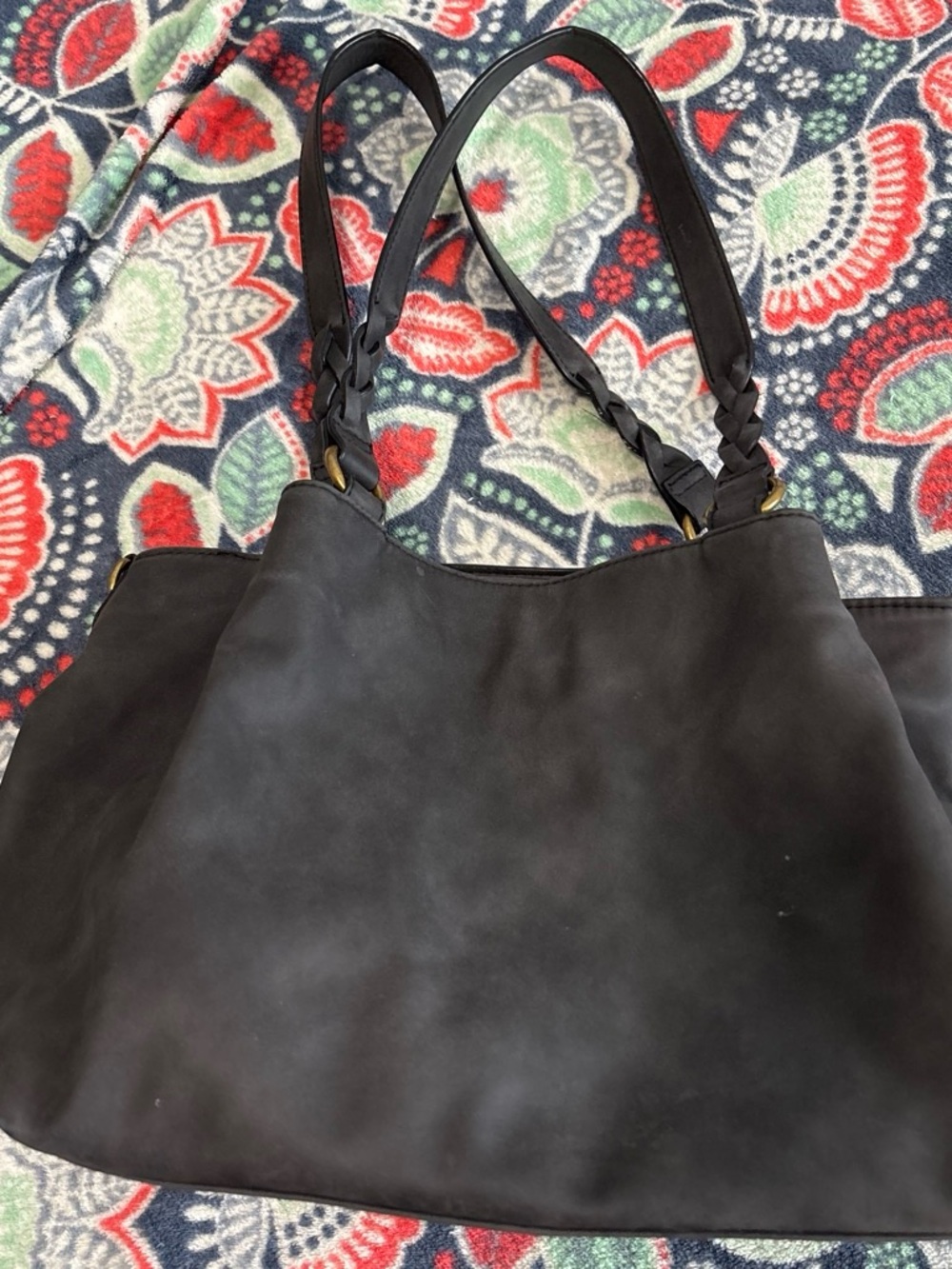 Classic Charcoal grey Tote Bag - Elegant Everyday Shoulder Bag